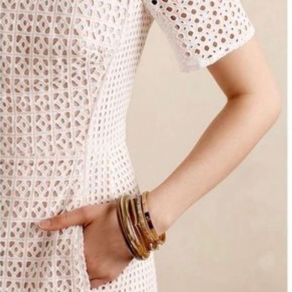 Anthropologie HD in Paris Georgia White Eyelet Dress - size 4 - Picture 5 of 6